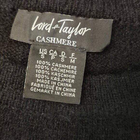 Lord and Taylor Chic Cashmere Black Sweater (Sm) - Picture 5 of 5